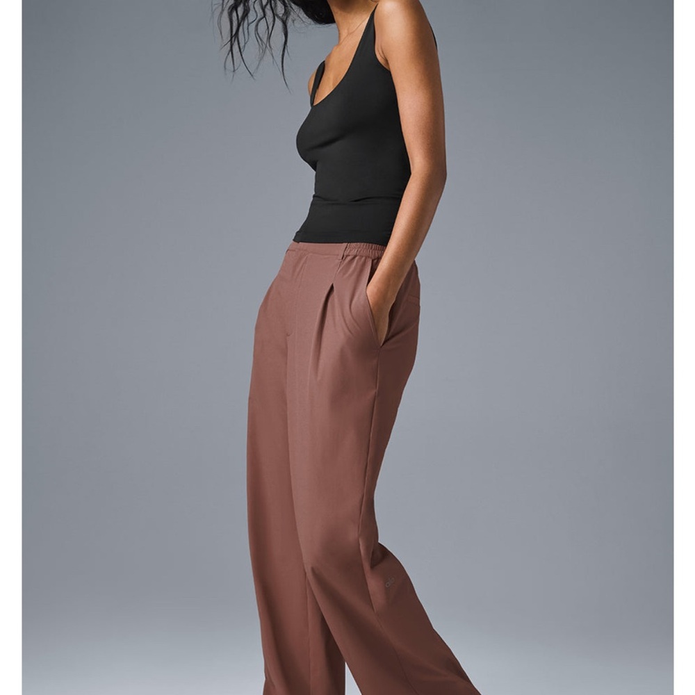 ALO Yoga Chestnut Wide Leg Pants